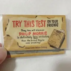 【レア！】フィリップモリス・ヴィンテージ・ペーパーマッチ