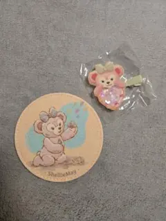 ダッフィー＆フレンズ シェリーメイ ヘアクリップ コースター セット