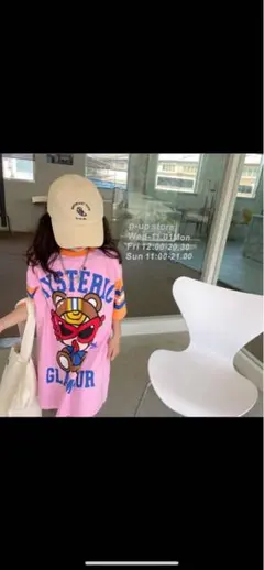 新品ヒスミニTシャツ、ワンピース。緩め作りです！