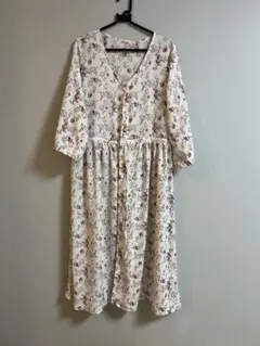 COLZA 花柄 ロングワンピース Mサイズ