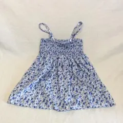 【昭和風 子供服 ＃１１】花柄ノースリーブワンピース