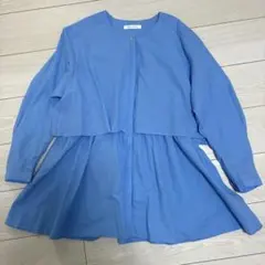 AMERICAN HOLIC ブルー チュニック ブラウスL