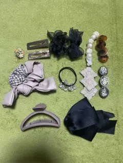 バナナクリップ　ゴム　バレッタ　ピン　クリップ　まとめ売り　綺麗め