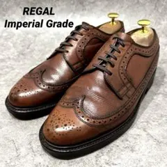 直*足様 新品未使用☆REGAL W75B DG ドレスシューズ ウィングチップ