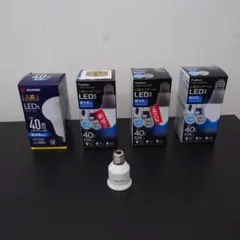 LED電球 人感センサー付き E26 40形相当 4個セット