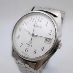 新品ベルト/稼働】セイコー デイト 腕時計 自動巻き 7002-8010 金