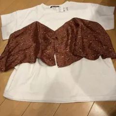 INGNI 花柄ブラウス風Tシャツ M