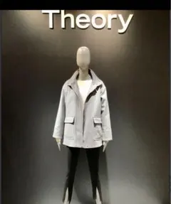 新品 theory セオリー　シンプル　美品　ショートコート　灰色　グレー 新品 theory セオリー シンプル 美品 ショートコート 灰色 グレー