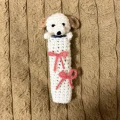 iQOケース パクパクモンスター　犬のぬいぐるみ　ハンドメイド　編み物のサムネイル