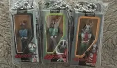 仮面ライダー ソフビパッケージチャーム (新品、未開封)旧1号、2号、V3