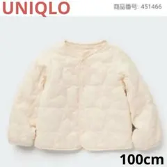 ユニクロ　パデッドウォッシャブルキルトジャケット 100cm