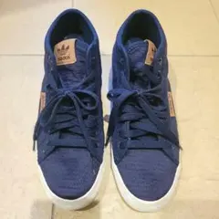 adidas アディダス スニーカー 24.5cm インソール ネイビー