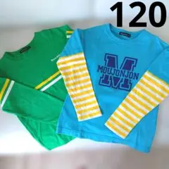 MOUJONJON 長袖カットソー 120cm 2枚セット