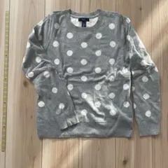 GapKids グレー ドット柄 セーター M