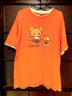 リラックマ　Tシャツ LL オレンジ