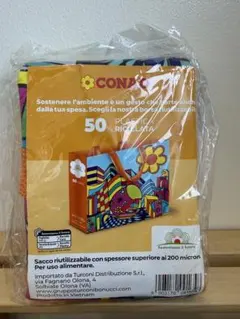 イタリア大手スーパーCONAD Jack Ottanio エコバッグ 新品未使用