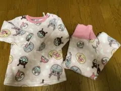 アンパンマン　フリースパジャマセット 100cm ピンク