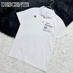 DESCENTE MoveSport 半袖ポロ 白　ドライ　ゴルフ　春　夏　M