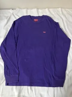 Supreme Small Box L/S Tee パープル ロングT 長袖