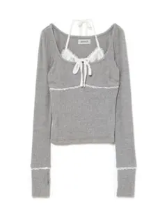 andmary Alma cachecoeur tops gray - メルカリ