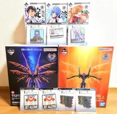 エヴァ 一番くじ 30th ラストワン,A〜D賞,オマケ付きフィギュアフルセット