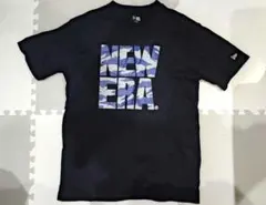 NEW ERA カモフラージュブラック Tシャツ XLARGE 美品