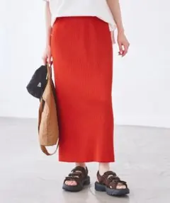 ROPÉ PICNIC トタンテレコ Iラインリブニットスカート 40