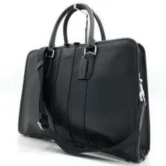 【未使用に近い✨】コーチ ボンド ブリーフケース スムースレザー 2WAY 黒色