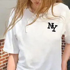【新品未使用品】NYロゴTシャツ 半袖 カジュアル ストリート ホワイト　XXL