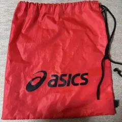 asicsシューズ袋 赤