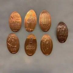 【希少】USJ・ディズニー・大阪観光 スーベニアメダル 7枚セット