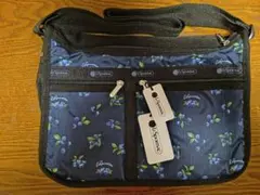 LeSportsac ハワイ　ネイビー 花柄 ショルダーバッグ　ポーチ付