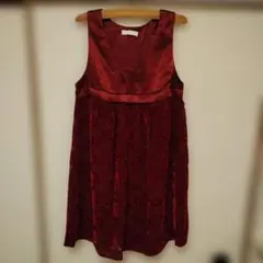 earth music&ecology　ノースリーブワンピース赤