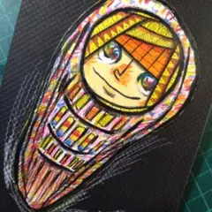 【ザビちゃん】【原画肉筆】謎の星間天体 3I/ATLAS（初筆）