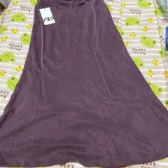 パープル フレアスカート XS