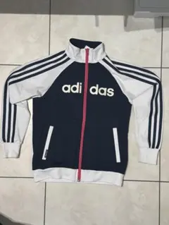 adidas アディダス トラックジャケット ネイビー ピンク 150