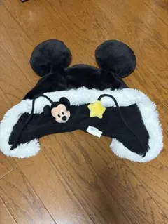 ミッキーマウス ファンキャップ 耳付きフリース帽子