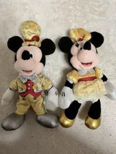 ミッキーミニーぬいぐるみ 30周年記念 ペア