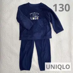 ユニクロ スヌーピー コラボ パジャマ ネイビー 130
