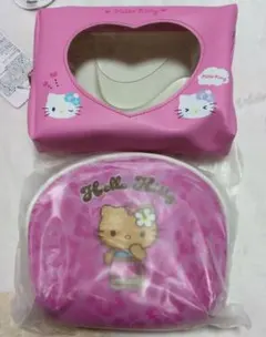 ハローキティ ポーチ2個セット Hello Kitty ピンク