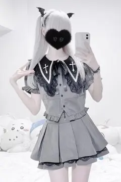 MA*RSクロス刺繍ティアードセットアップ - WHT/ブラック - メルカリ