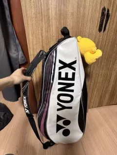YONEX バドミントンバッグ ホワイト/ブラック/ピンク