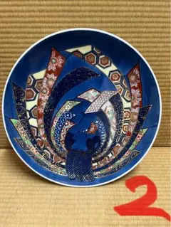 【2】有田焼　哲山作　大皿　飾り皿　絵皿