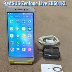 ㊸ASUS Zenfone Live ZB501KL 本体 充電器付き