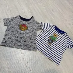 Ralph Lauren ベアプリント Tシャツ 12M 2枚セット