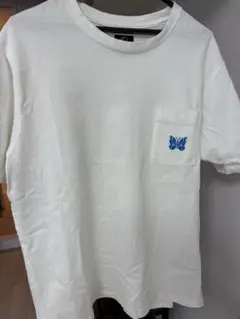 oka-pさん専用　Needles パピヨン刺繍 ポケットTシャツ ホワイト L NEEDLES パピヨン刺繍 ポケットTシャツ ブラック - メルカリ