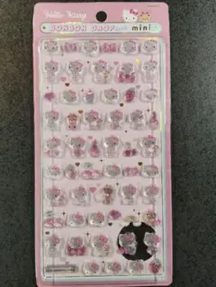 サンリオ　ボンボンドロップシールミニ　ハローキティピンク