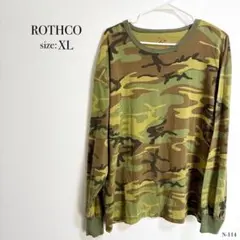◎美品◎ ROTHCO ロスコ 迷彩 長袖Tシャツ XLサイズ ミリタリー