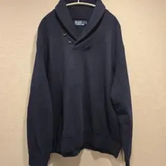 ポロラルフローレン エルボーパッチ ショールカラー セーター ニット