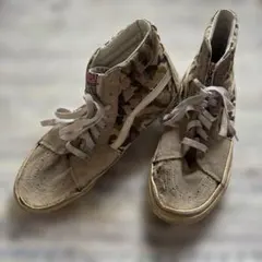 VANS ハイカットスニーカー ハスケートボードカモフラージュ柄27.5cm